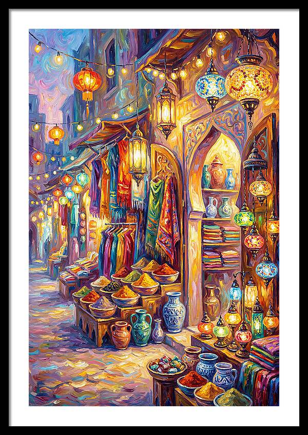 Street Market Scene