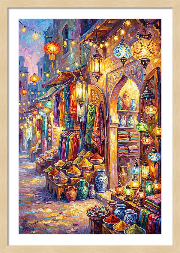 Street Market Scene