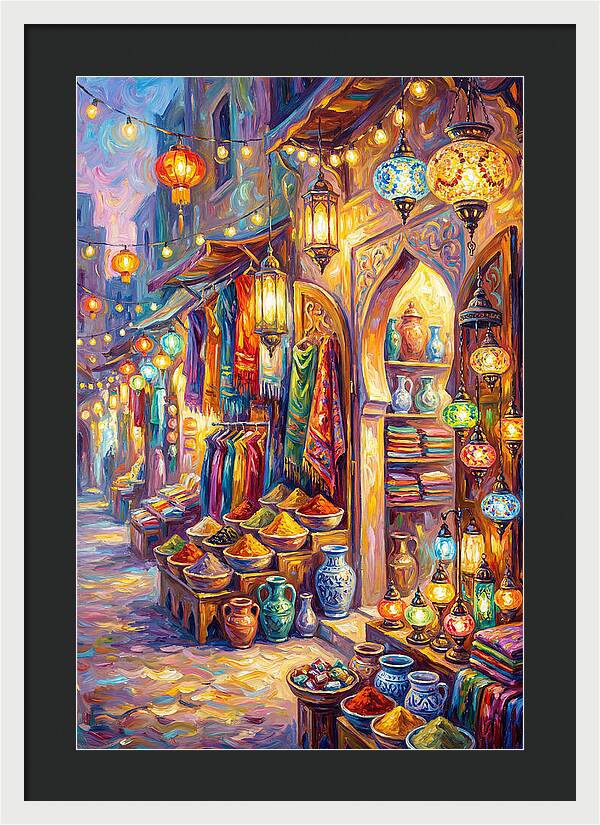 Street Market Scene