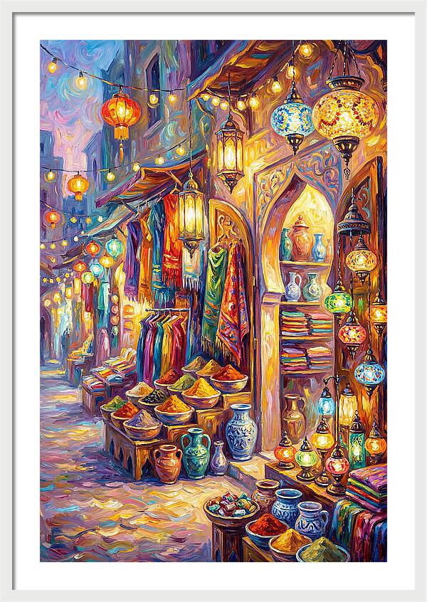 Street Market Scene