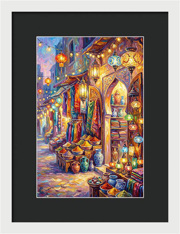 Street Market Scene