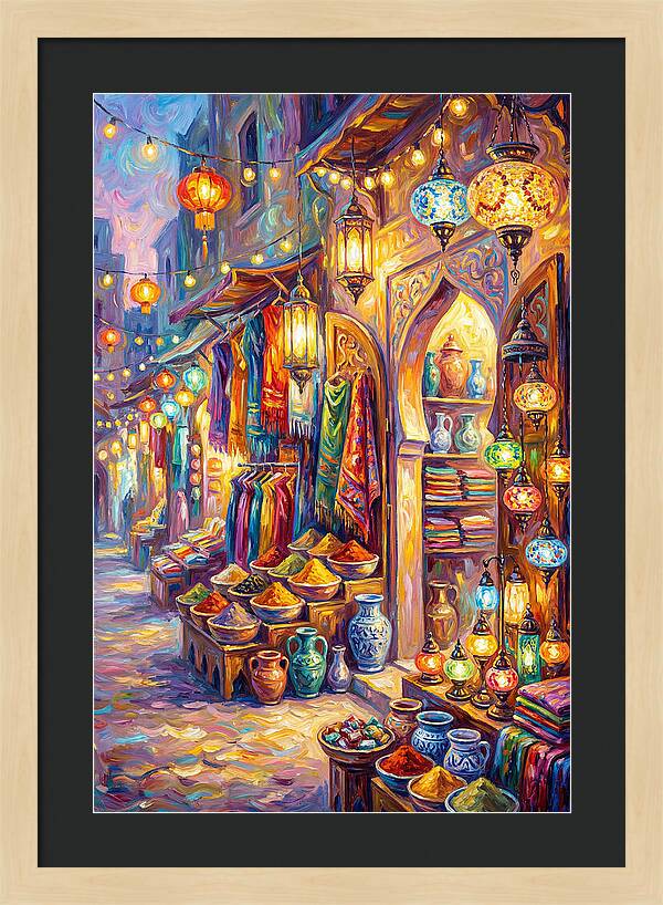 Street Market Scene