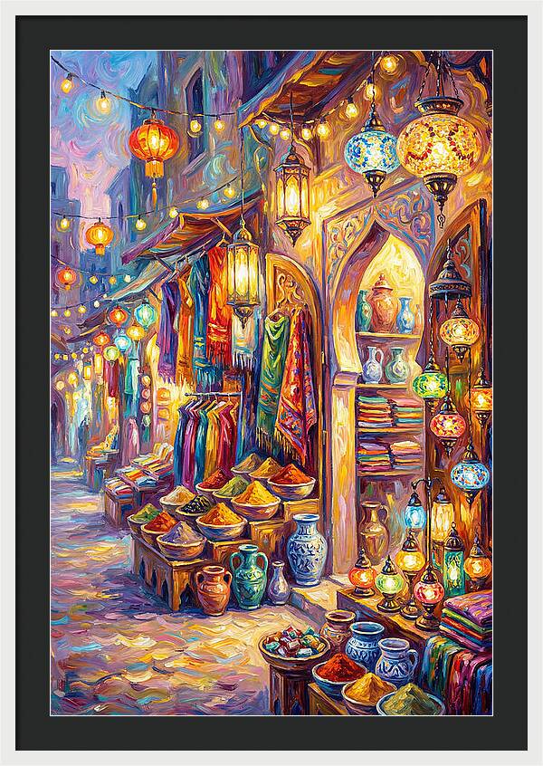 Street Market Scene