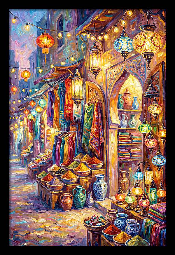Street Market Scene