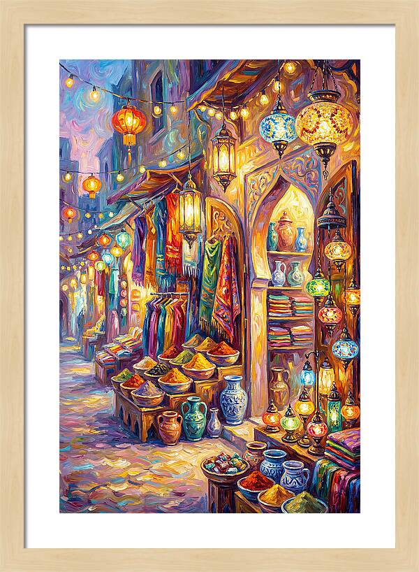 Street Market Scene