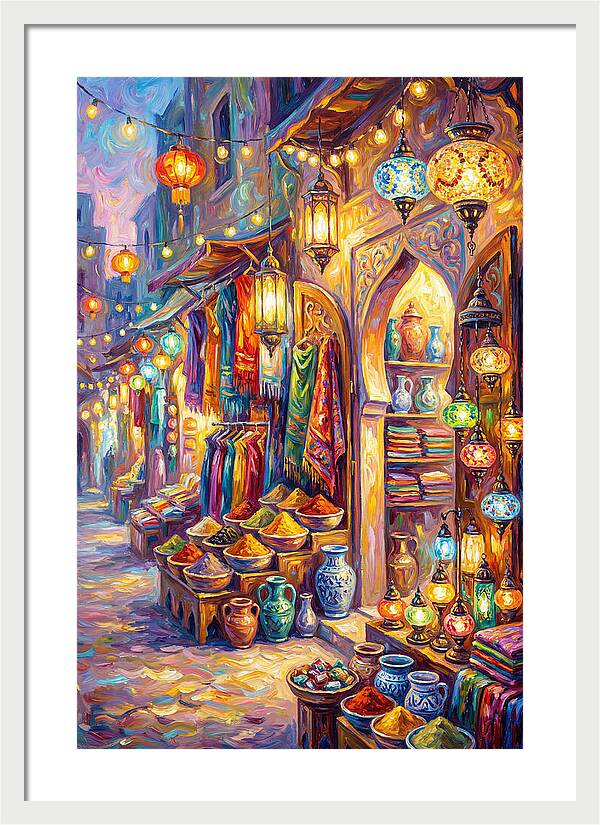 Street Market Scene