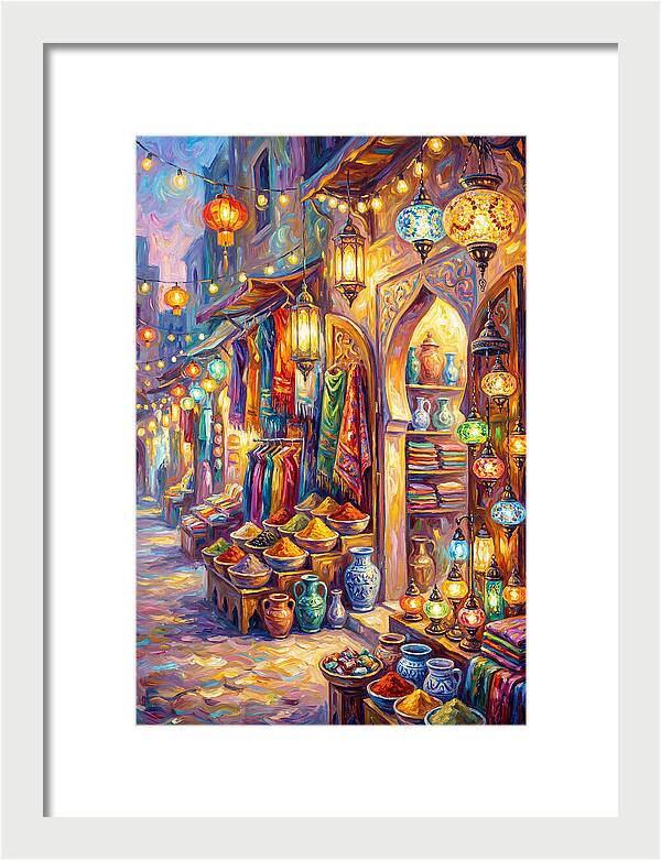 Street Market Scene