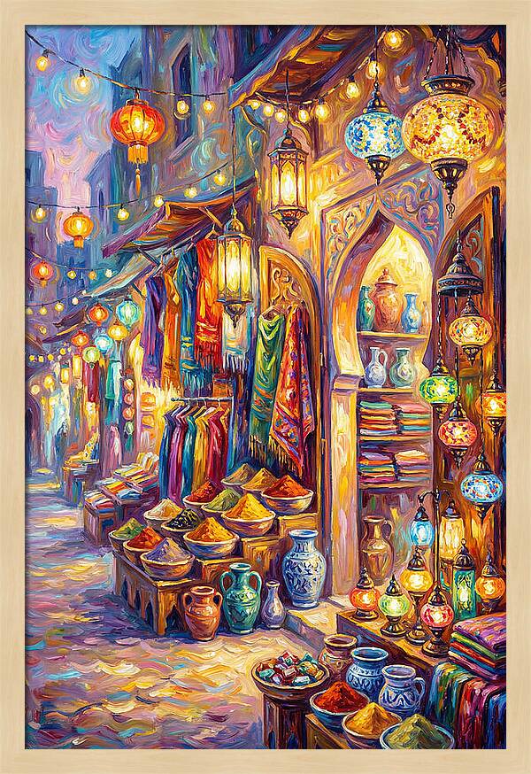 Street Market Scene