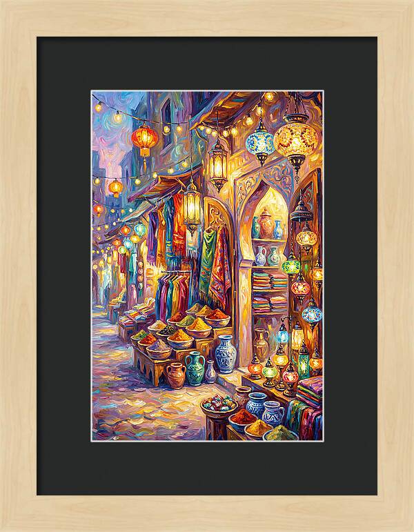 Street Market Scene