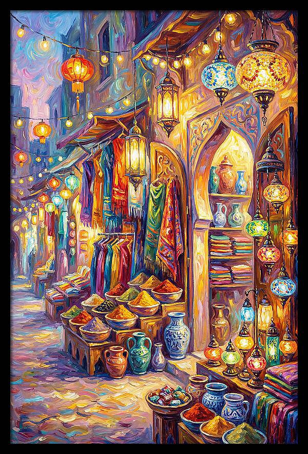Street Market Scene