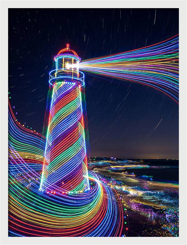 Striped Lighthouse