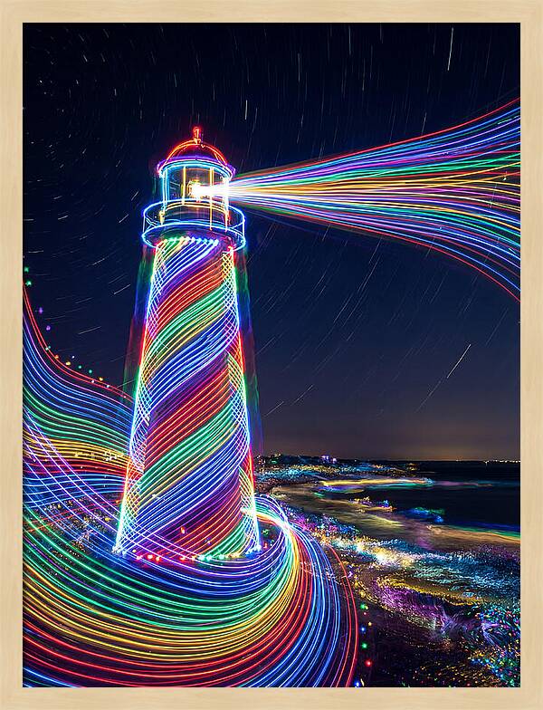 Striped Lighthouse