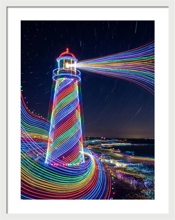 Striped Lighthouse