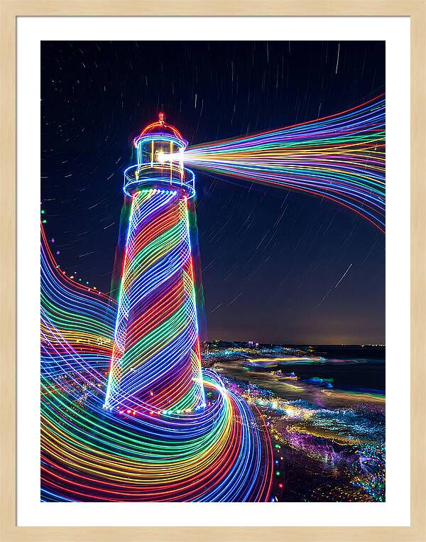 Striped Lighthouse