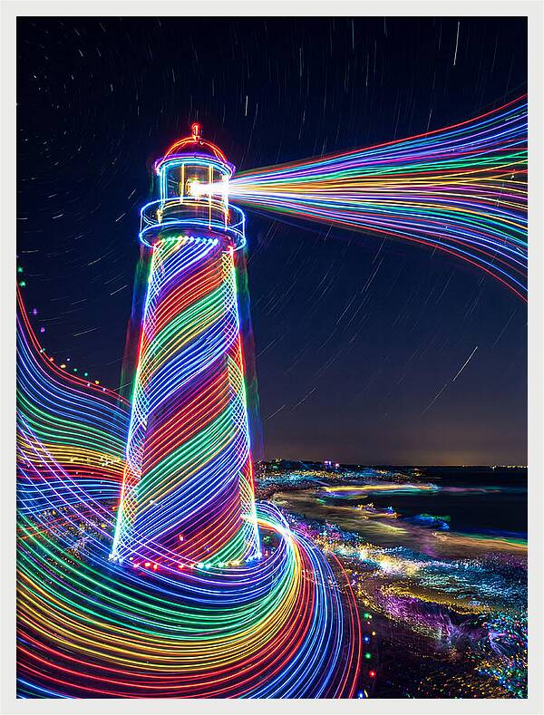 Striped Lighthouse