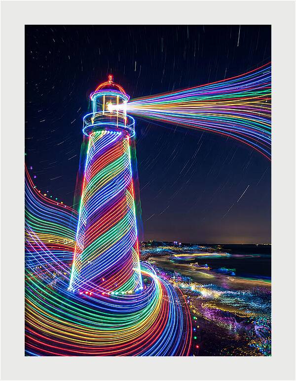 Striped Lighthouse
