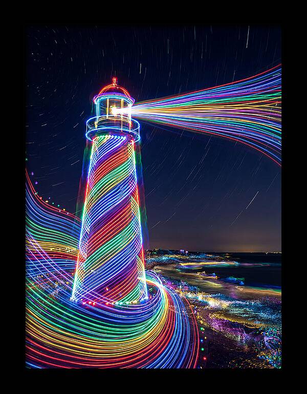 Striped Lighthouse