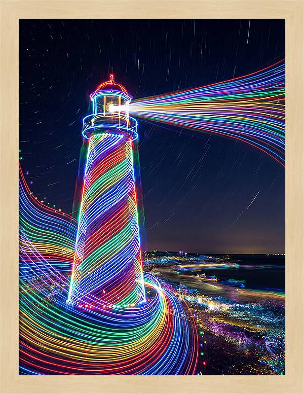 Striped Lighthouse