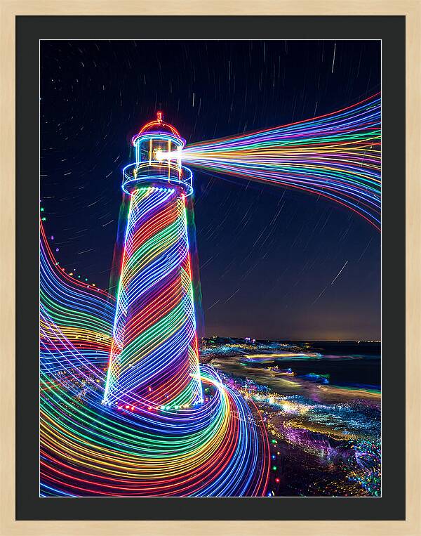 Striped Lighthouse
