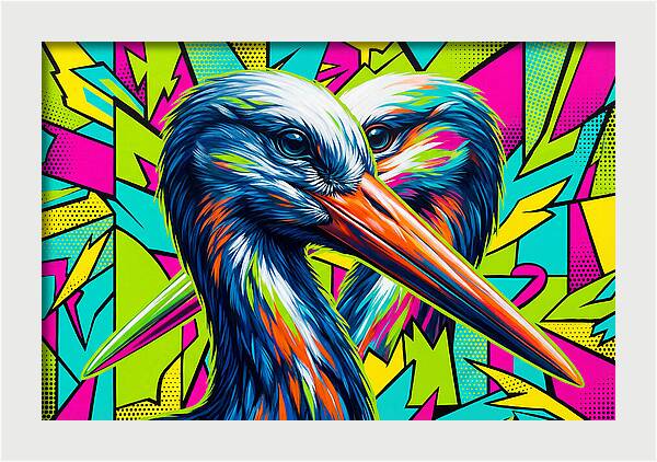 Stunning Stork Duo