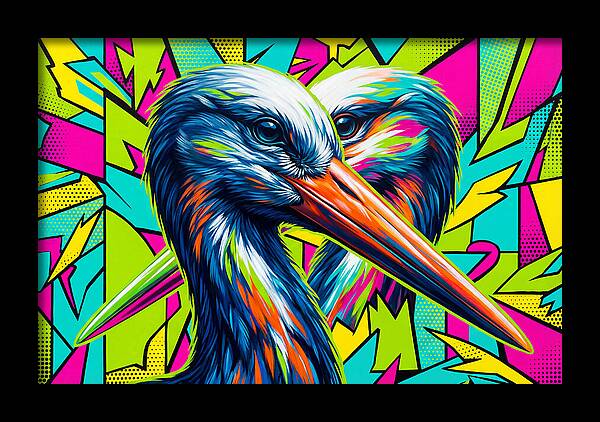 Stunning Stork Duo