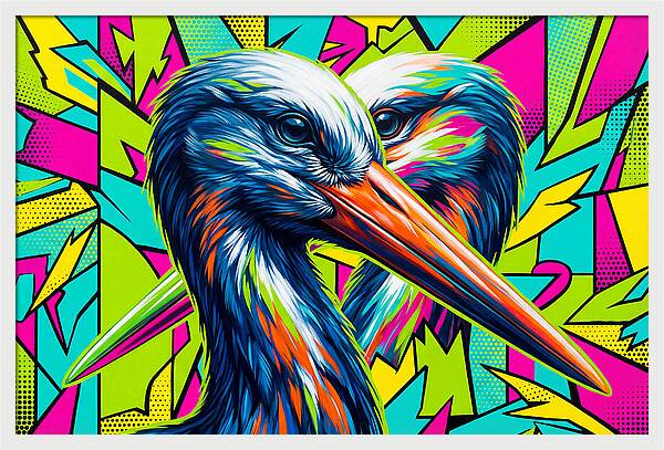 Stunning Stork Duo