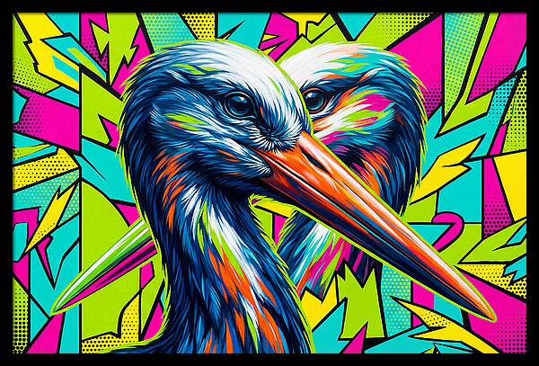 Stunning Stork Duo