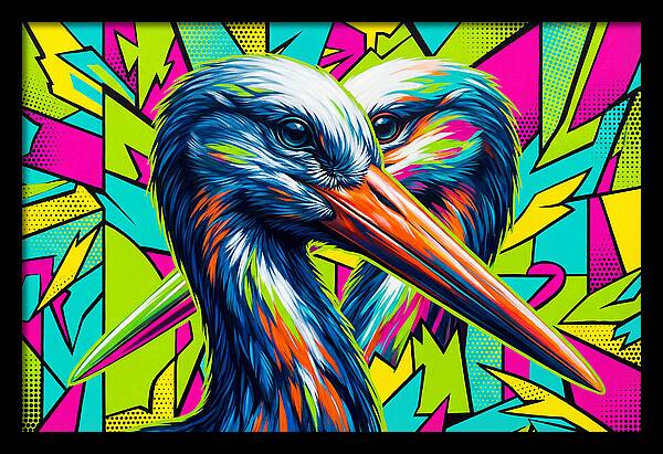 Stunning Stork Duo