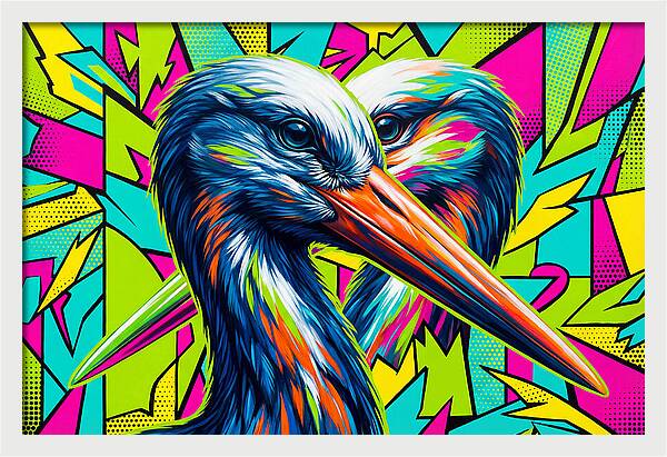 Stunning Stork Duo