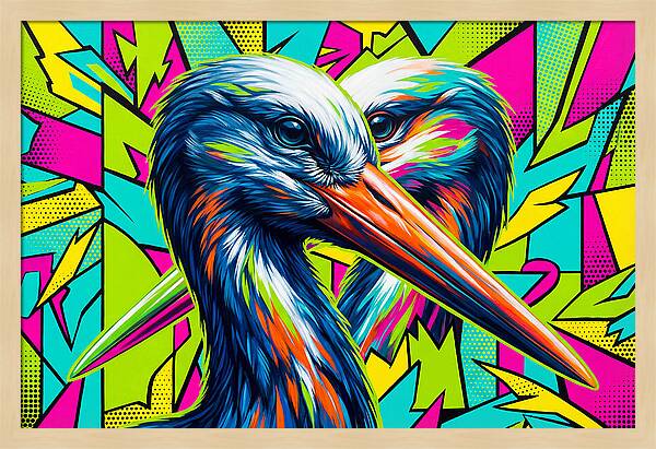 Stunning Stork Duo