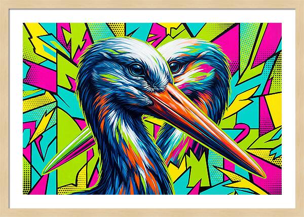 Stunning Stork Duo