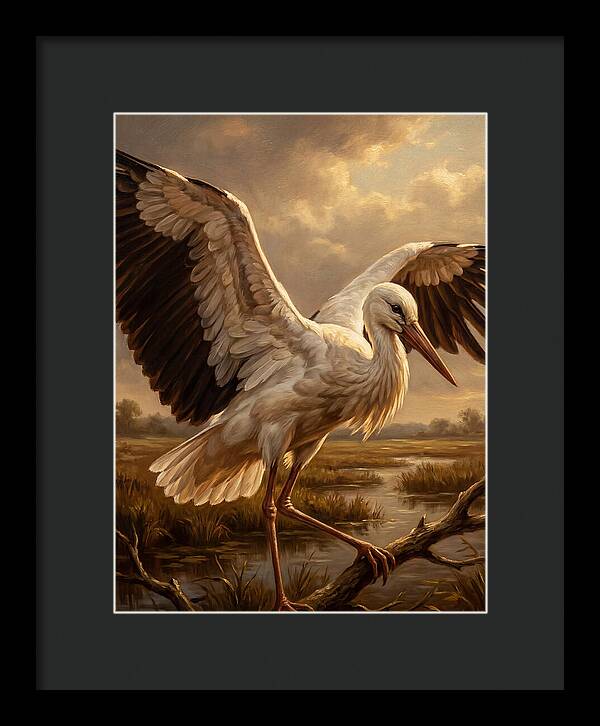 Stunning Stork In Flight