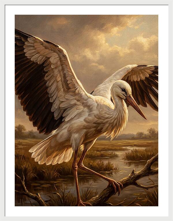 Stunning Stork In Flight