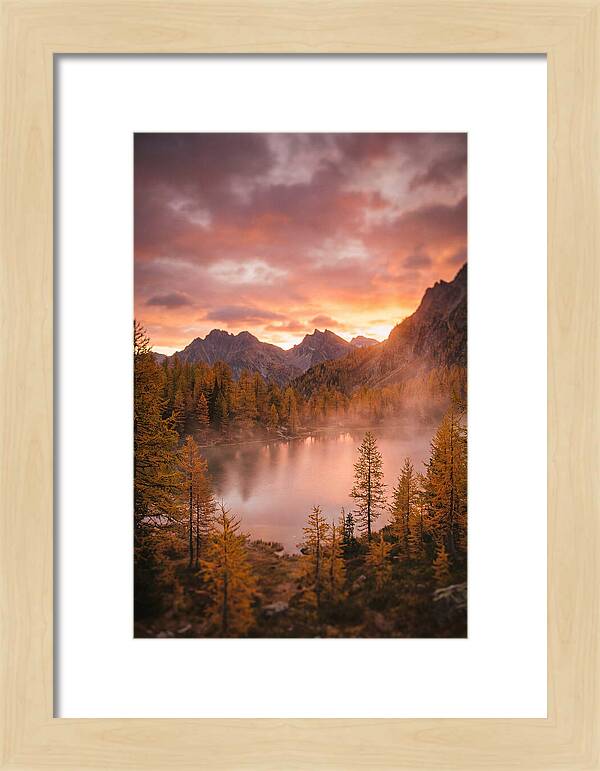 Subalpine Lake At Dusk