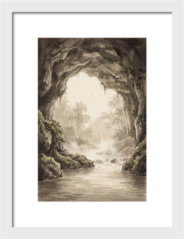 Subterranean River Emerging Into Daylight
