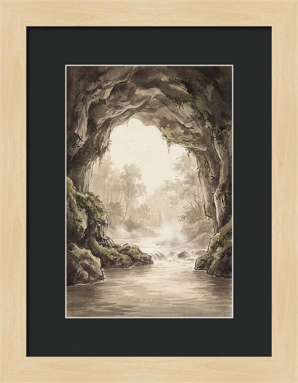 Subterranean River Emerging Into Daylight