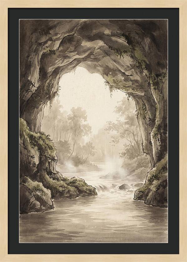 Subterranean River Emerging Into Daylight