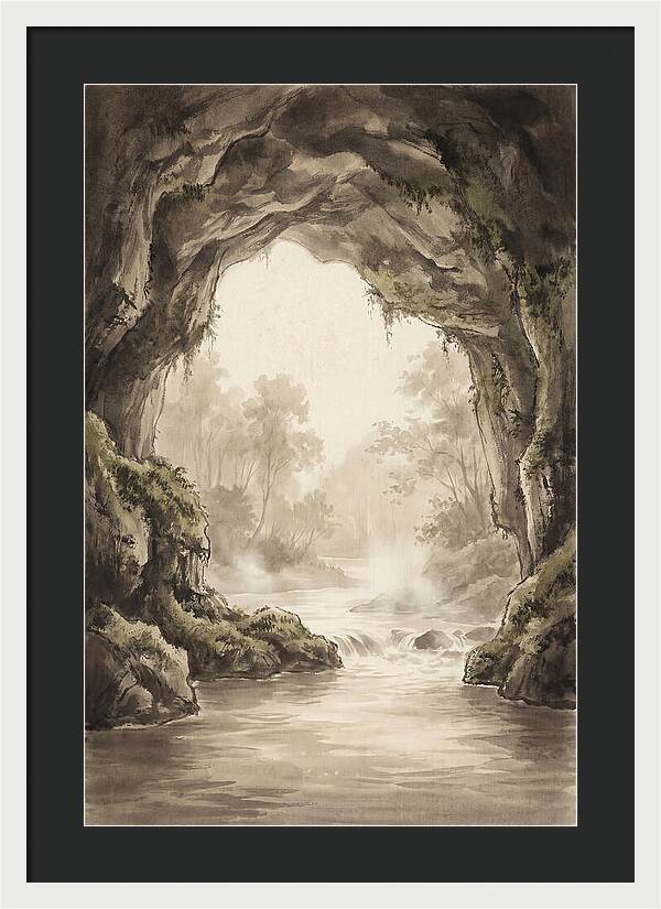 Subterranean River Emerging Into Daylight