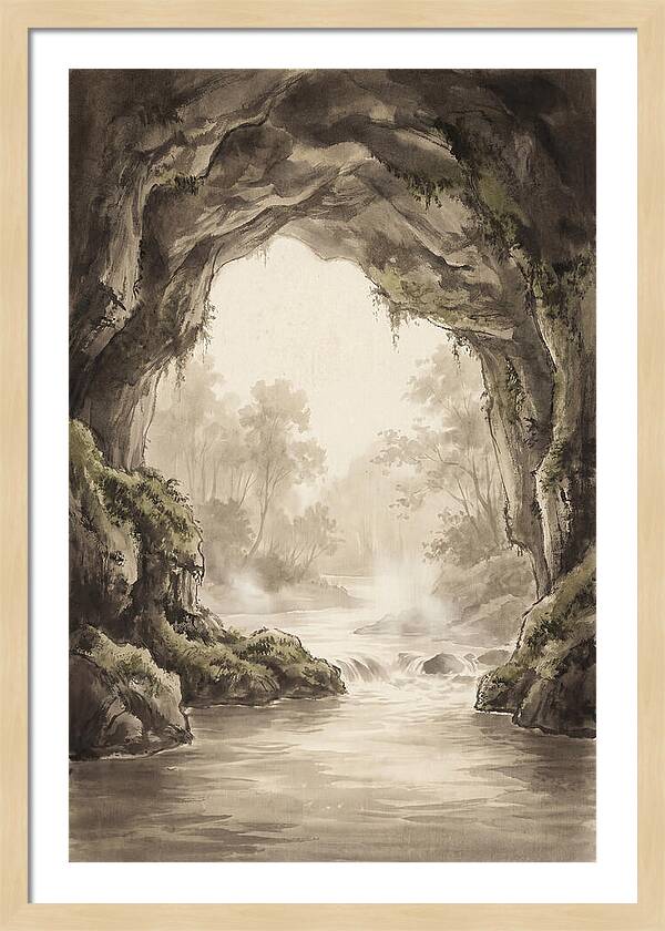 Subterranean River Emerging Into Daylight