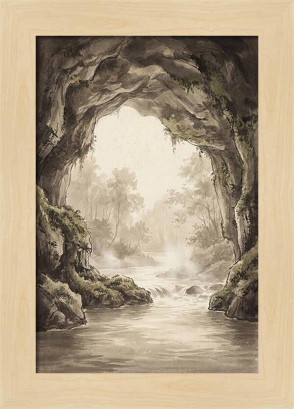 Subterranean River Emerging Into Daylight