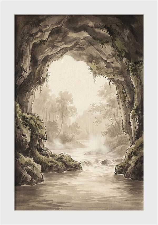 Subterranean River Emerging Into Daylight