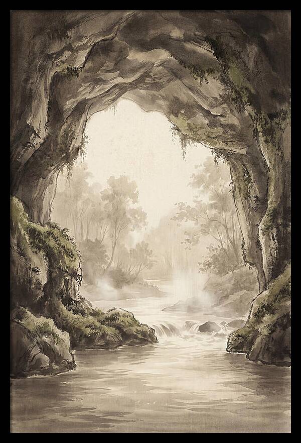 Subterranean River Emerging Into Daylight