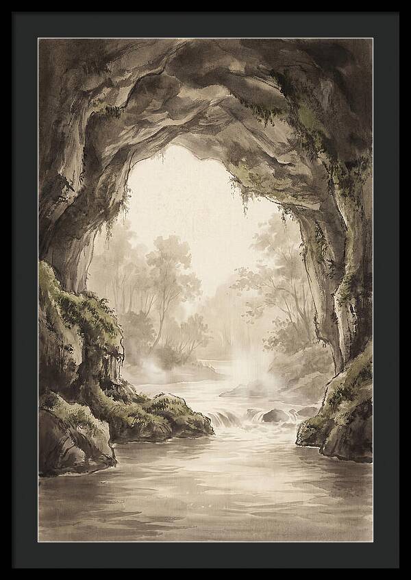 Subterranean River Emerging Into Daylight