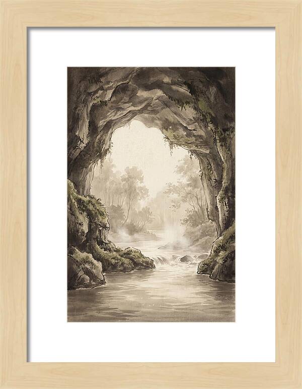 Subterranean River Emerging Into Daylight