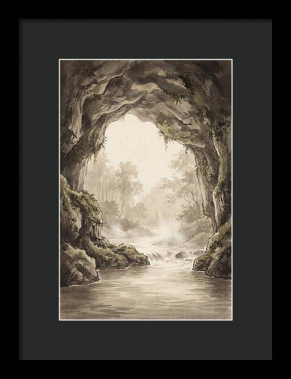 Subterranean River Emerging Into Daylight