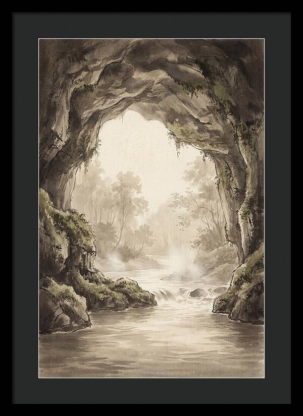 Subterranean River Emerging Into Daylight