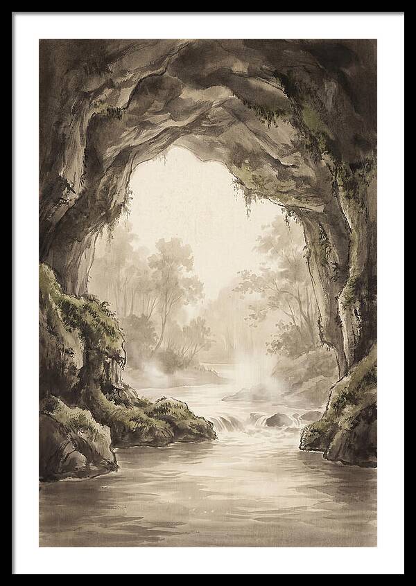 Subterranean River Emerging Into Daylight