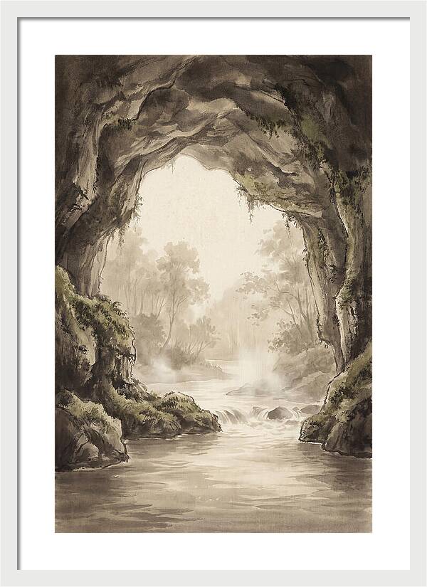Subterranean River Emerging Into Daylight