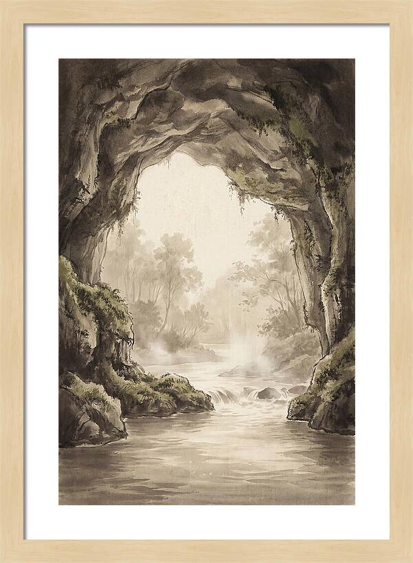 Subterranean River Emerging Into Daylight