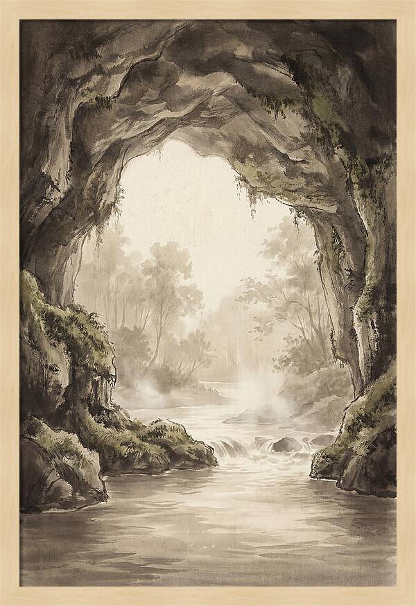 Subterranean River Emerging Into Daylight